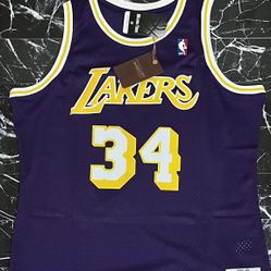Shaquille O’Neal Mitchell & Ness Lakers 1996-97 Jersey Size L Mens