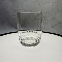 (1) Vintage Anchor Hocking Barrel tumbler glass, a discontinued pattern originally produced starting in the 1950s, often found in vintage diner or caf