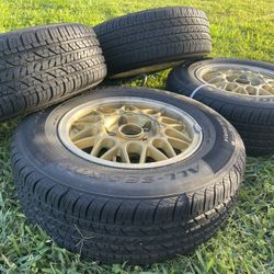 Original BBS Aluminum Wheels (14inch) 6 1/2 Width (5x120)