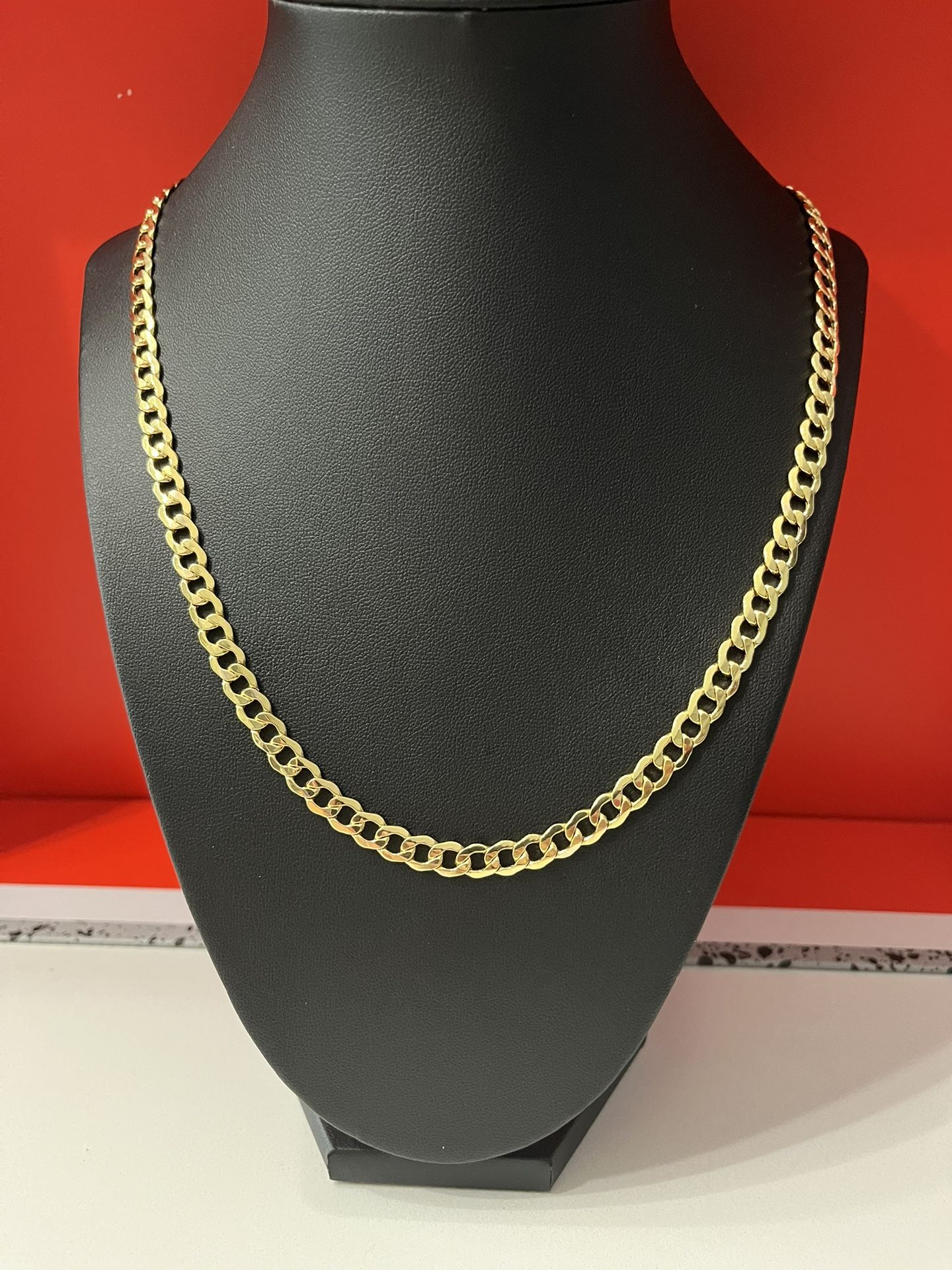 Ran New 10k Gold Curb Link Chain
