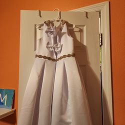 Girls White Communion/flower Girl/wedding Wear