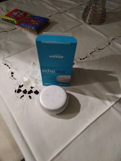 White Echo Dot