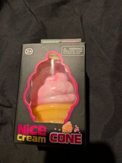 Nice cream cone squishy pink