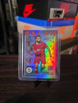 Topps 2024-25 UEFA Club Mohamed Salah #87 Liverpool Purple Inferno 299 Soccer