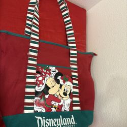 Vintage Classic Disneyland Resort Christmas Cloth Bag - Holiday Disney - Simi Valley 