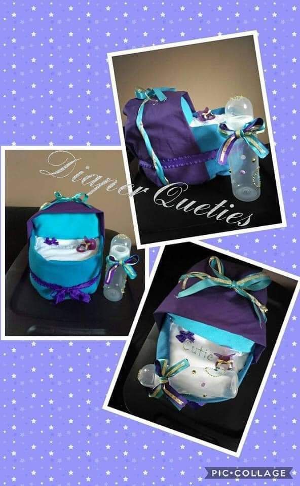 Custom Baby Shower Diaper Bassinet Gift
