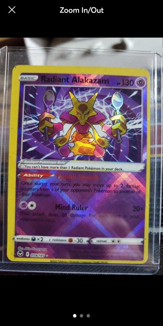 pokemon radiant alakazam error for Sale in San Angelo, TX - OfferUp