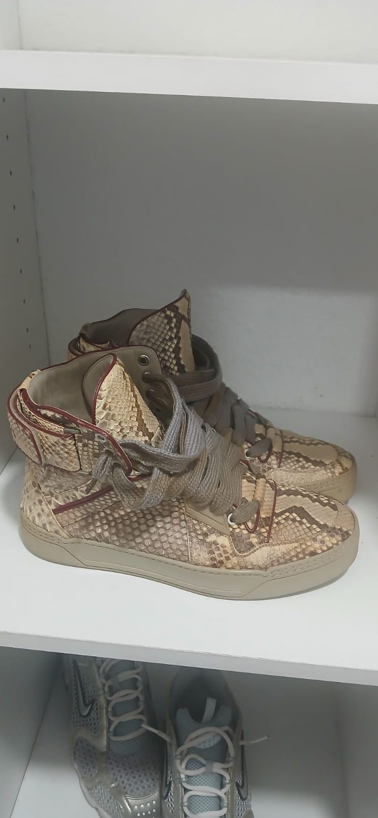Men’s Gucci Python High top Sneakers