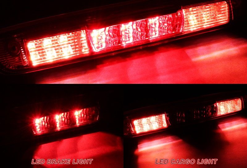For 2007-2013 Silverado/Sierra Red Lens LED 3RD Brake Light With Cargo Lamp -(4-TBL-GM004-4