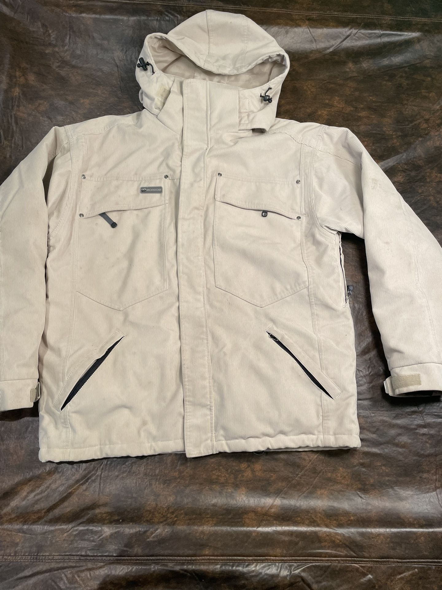 Cream Corduroy Morrow Snowboard Jacket Men’s Size L