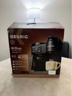 Keurig K-Duo Essentials, Hot & Iced Single-Serve K-Cup Pod Coffee Maker & Carafe, Black