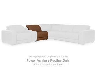 Magic Man Caramel Power Armless Recliner   PCU1070031
