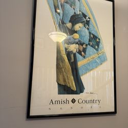N.A. Noel "Amish Country" Framed Print 47" L x 33" W Artist Signed