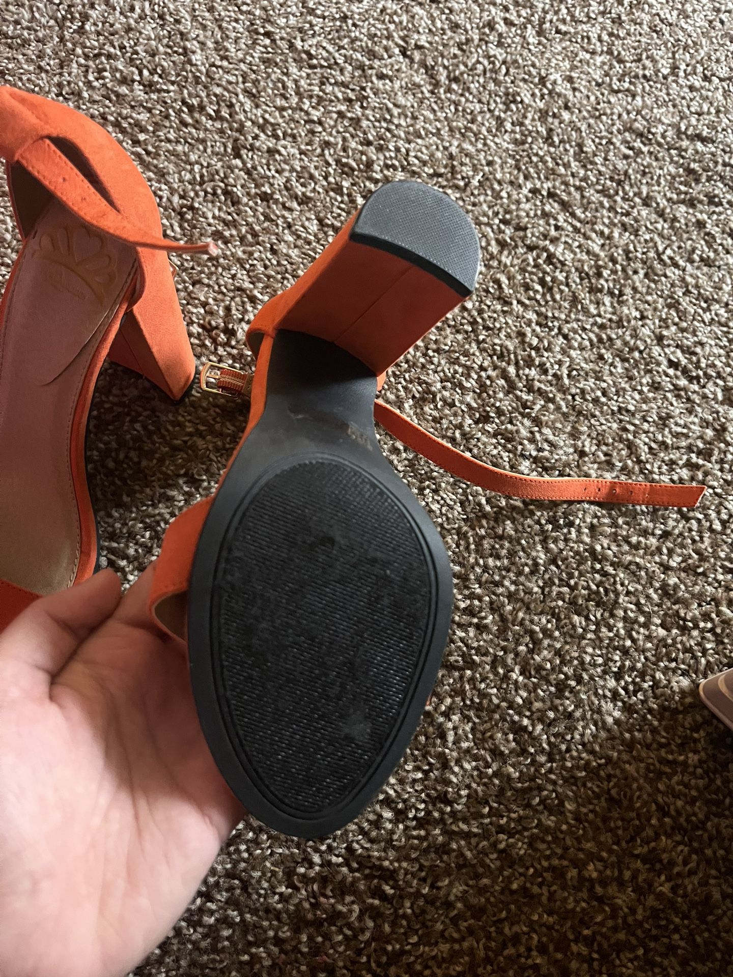 orange heels 