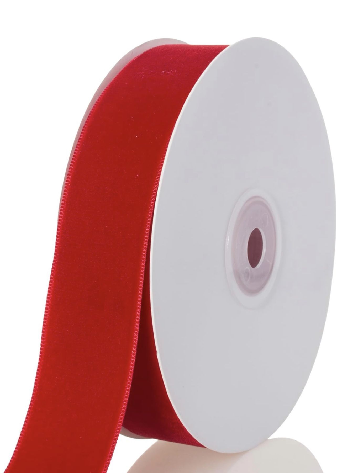 Red Velvet Ribbon - 1 Inch Width, 10 Yards Per Roll