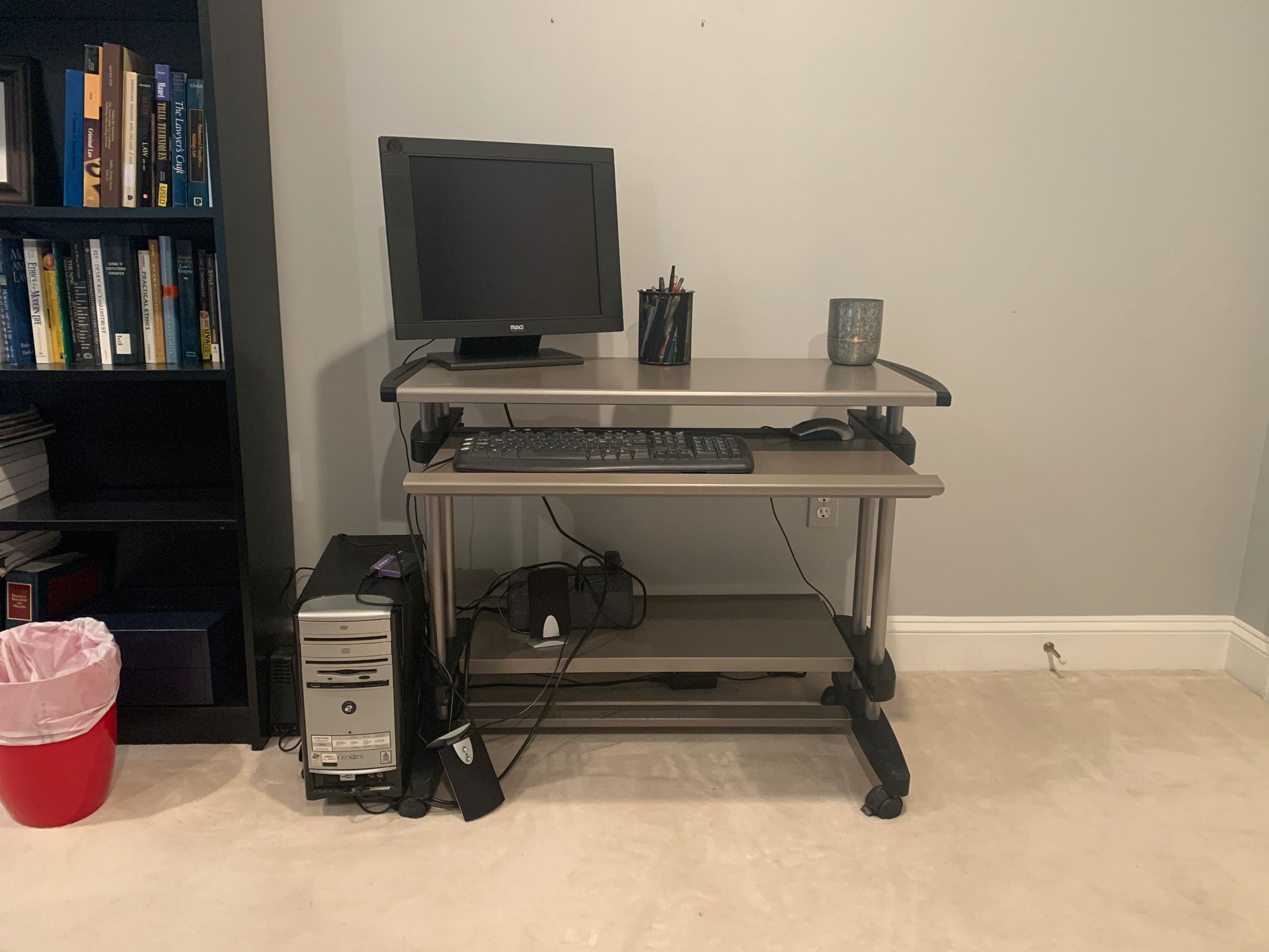 Metal Computer Table