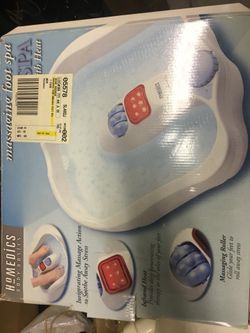 Massaging foot spa