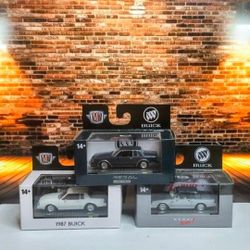 M2 Machines 87 Buick Regal  white And  87 Buick Regal Grey and blue $45 for all