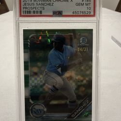 Bowman Chrome - Jesus Sanchez- Baseball card
