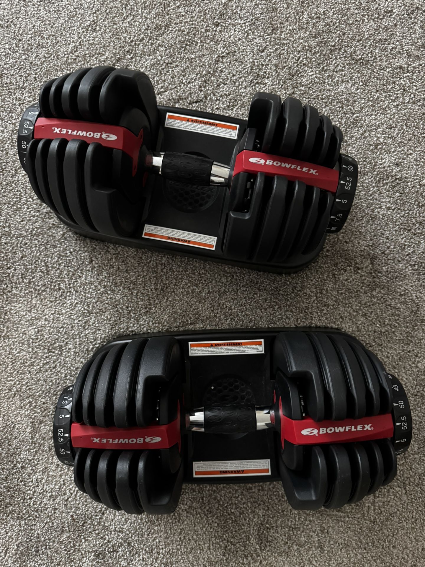 Bowflex Adjustable 52.5lbs Dumbbells