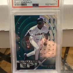 1998 Pinnacle - Epix Moment Barry Bonds #E22 Emerald Psa 7
