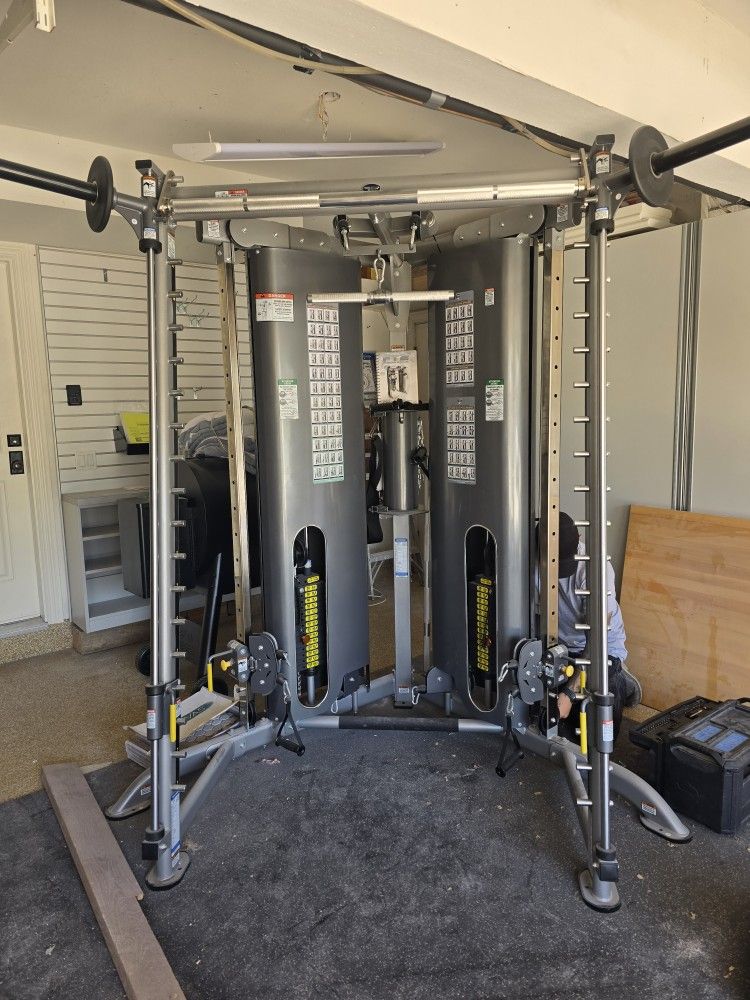 Tuffstuff CXT-225 Multi Functional Trainer with smith machine Workout Exercise Fitness Weight