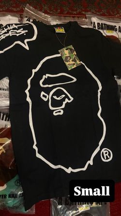 BAPE A Bathing Ape Black Tee Size Small