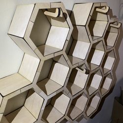 Hex Shelf/ Coat hanger 