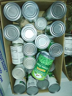 Can Goods For Sale 0.25 Each !! 