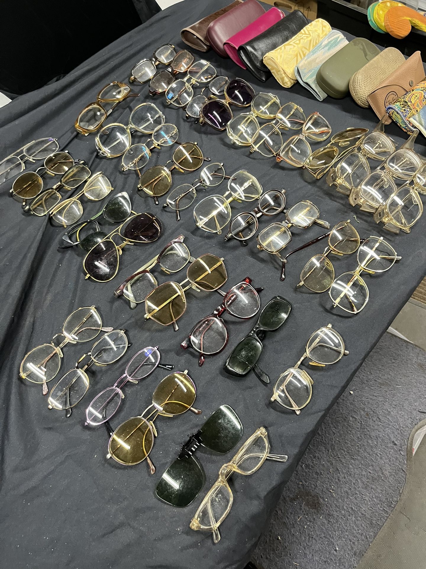 53 pc Eyeglass & Covers Lot/ Vintage Rayban 