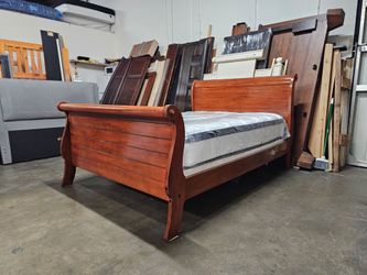 Queen bed and mattress