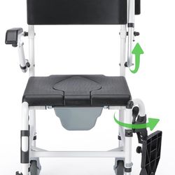 GreenChief Shower Chair with Wheels