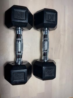 Cap rubber dumb bells set (2) 10 lbs