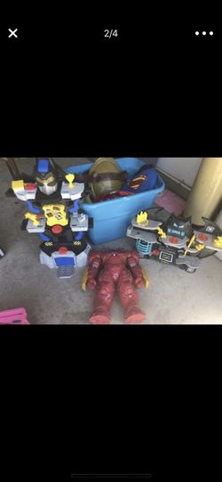 Lots of superhero toys /costumes