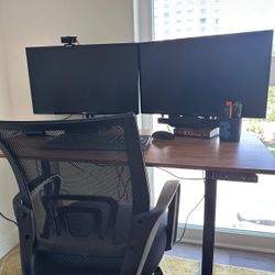 Hydraulic Computer Desk With Chair 
