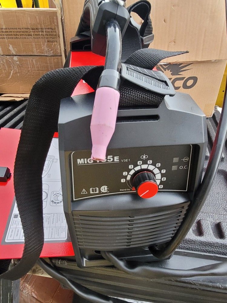 OPTICO MIG 135E Welder Machine, 110/120V IGBT Welding Machine, Gasless