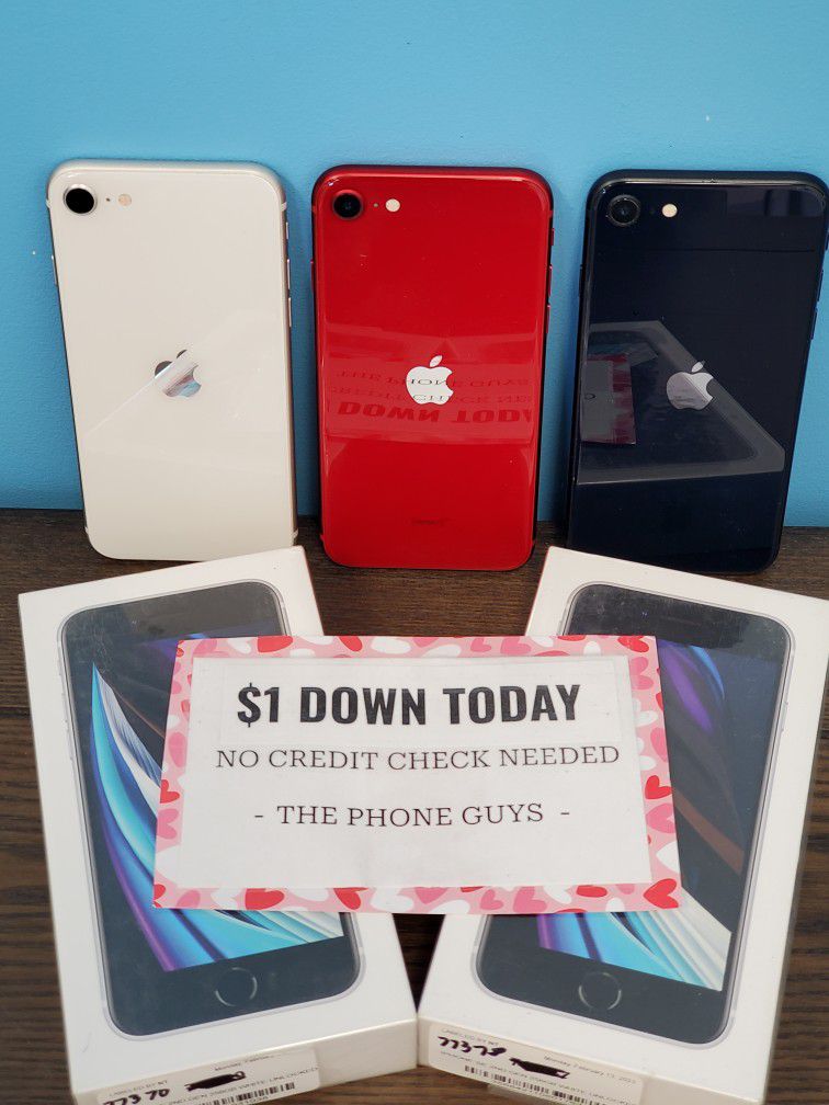 Apple iPhone SE 2nd Generation - $1 DOWN TODAY, NO CREDIT NEEDED