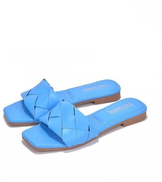 Cape Robbin Deja  Blue Women's Slides