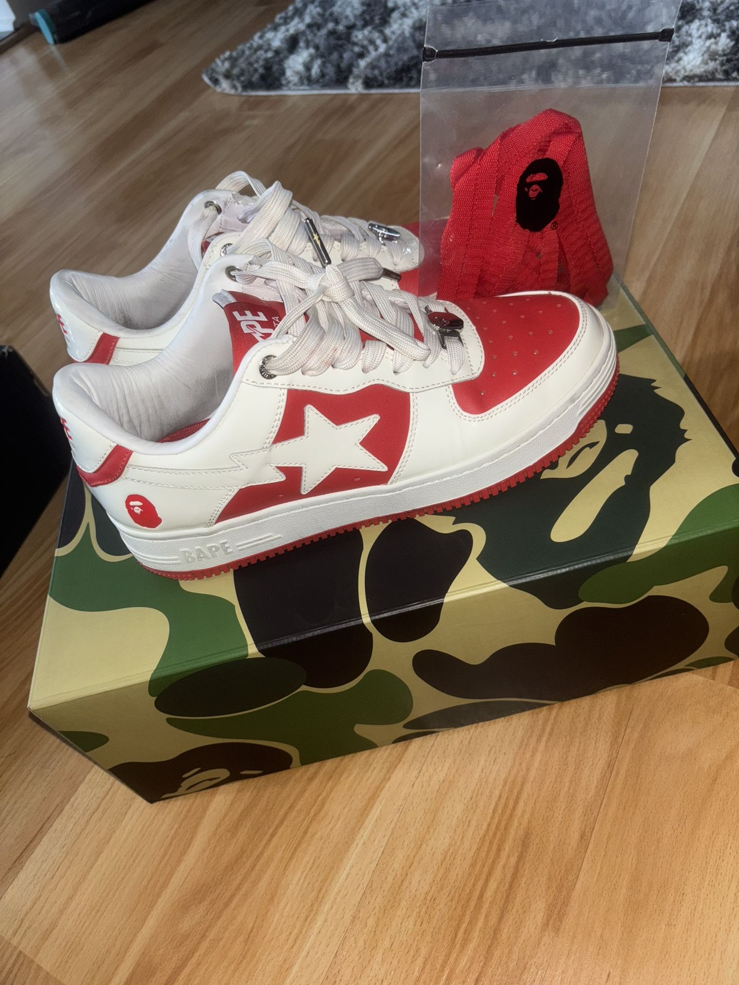BAPESTA #6 'PATENT LEATHER PACK - RED'