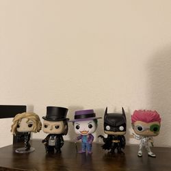 Batman Funko and Neon Sign