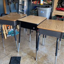 Three. Desk.