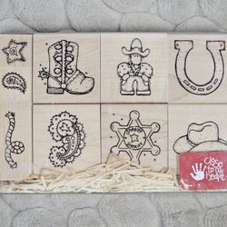 CTMY 6011 "HAPPY TRAILS SET" RUBBER STAMPS - NEW