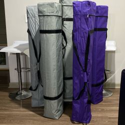 Royal Purple 💜✝️or Gray (white) 🤍Tent 10 X 10 Easy Quick Pop-Up New 100 Each