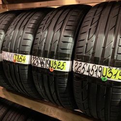 225 45 19    Bridgestone Potenza S001 Run Flat  4 Used Tires 80% Life  