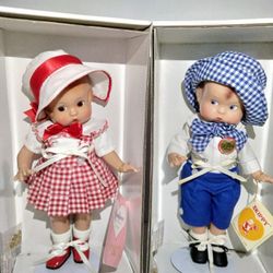 Effanbee Doll Classics Series 11" Patsy & Skippy Dolls w/Hang Tags, Original Boxes & COA's