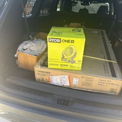 Ryobi Cordless Hybrid Whisper Fan  7.5in