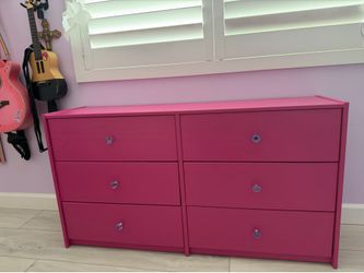 Pink Ikea dresser