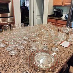 Antique Christmas Dishes Glass From The '60s Perfect
