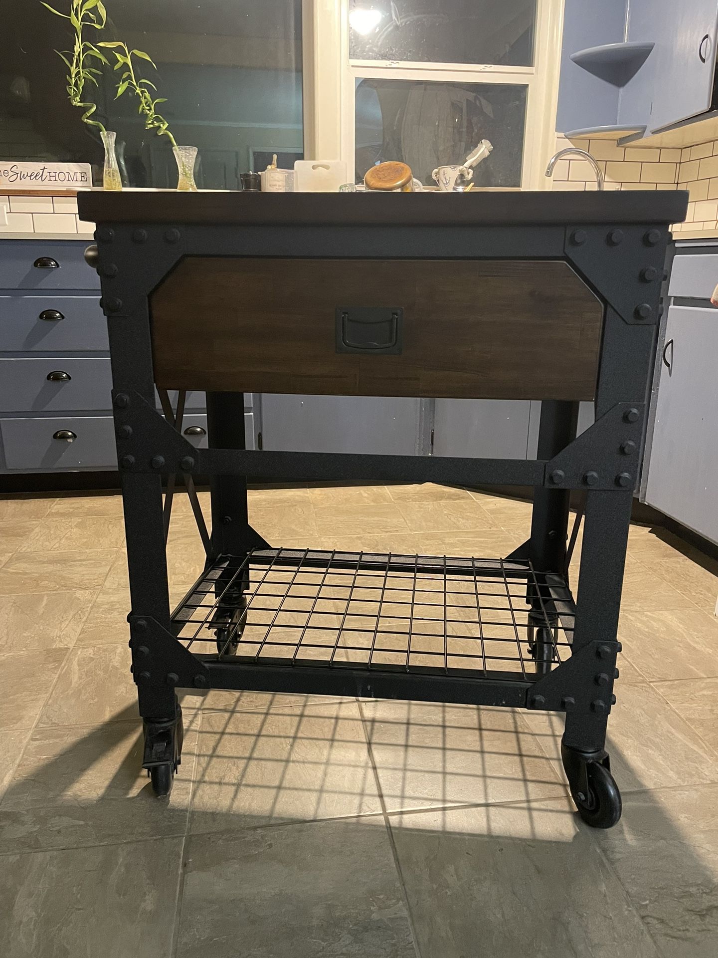 Vintage Kitchen Cart-Bayside Furnishings