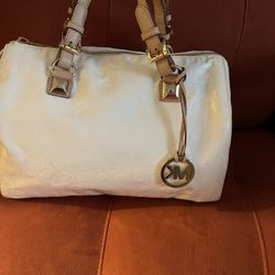 Authentic Michael Kors White Purse